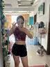 設(shè)計(jì)感吊帶背心女夏季外穿2025新款美式無(wú)袖t恤上衣酒紅色打底衫 酒紅色 L（90-100斤） 曬單實(shí)拍圖