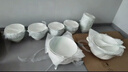 NINE CRANES景德鎮(zhèn)高溫碗盤餐具家用米飯碗輕奢陶瓷高級感碗碟餐具 10個深盤 10個飯碗 曬單實拍圖