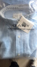 GANT【100%亞麻】GANT/甘特夏男裝襯衣純色翻領(lǐng)休閑百搭通勤短袖襯衫 468-卡普里藍(lán) M 曬單實(shí)拍圖