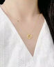中國黃金（CHINA GOLD）黃金項(xiàng)鏈女士足金莫比烏斯環(huán)吊墜七夕情人節(jié)禮物送女友老婆 【京速達(dá)】足金吊墜約0.5g*配銀鏈 曬單實(shí)拍圖