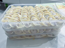 炊大皇 多功能餃子盒4層1蓋加大收納盒冰箱保鮮盒食品級冷凍水餃抹茶綠 曬單實(shí)拍圖