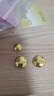 百德金投資金暴富小金豆黃金AU9999實心足金豆子理財儲值送生日禮物收藏 1g送瓶子(無證簽） 曬單實拍圖