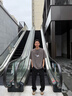 樂著LEZORA 日本彈力針織彎刀褲 夏季輕薄寬松直筒彎刀休閑衛(wèi)褲男 黑色 S（29-30） 均碼 曬單實拍圖