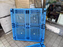 網(wǎng)格川字塑料托盤(pán)叉車(chē)托板物流貨架貨物防潮墊板倉庫地臺卡板拖盤(pán) 1.1*1.1米網(wǎng)格川字加厚 藍色 曬單實(shí)拍圖