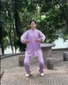 李寧（LI-NING）太極服男女夏季高端太極拳八段錦練功服中國風棉麻套裝透氣武術(shù)服 曬單實拍圖