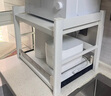 卡貝（cobbe）廚房置物架臺(tái)面微波爐架烤箱電飯煲調(diào)料盒家用收納架子雙層白色 曬單實(shí)拍圖