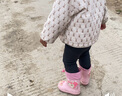 必好妝詩 兒童雨鞋男女童寶寶防滑雨靴學(xué)生小童幼兒水鞋防水小孩膠鞋 單鞋【小兔】粉色*按腳長選購 26內(nèi)長16cm【腳長14.5-15cm】 曬單實拍圖