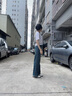 izzue it復(fù)古直筒牛仔褲女秋季2025新款休閑長(zhǎng)褲顯瘦窄版女士褲子女 曬單實(shí)拍圖