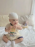 貝樂(lè )咿嬰兒胎帽0-6個(gè)月春秋冬無(wú)骨純棉新生月子帽寶寶出產(chǎn)房單層護頭鹵 米色-7383 M 曬單實(shí)拍圖