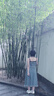 佐敘連衣裙夏季韓系穿搭毛邊牛仔吊帶裙2025新款設(shè)計(jì)感小眾開叉中長裙 復(fù)古藍(lán) 單連衣裙  當(dāng)/次日達(dá) 均碼 （115斤以內(nèi)） 曬單實(shí)拍圖