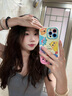圣圖朗新款可愛小怪獸蘋果16promax手機殼iphone14高級感15pro掛繩12可愛女13卡通植絨硅膠8plus情侶全包 可愛五只怪獸撞色液態(tài)硅膠-【古董白】 iPhone 13 Pro Max 曬單實拍圖