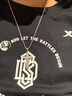 IDEAGEMER925銀十字架項鏈男士個(gè)性簡(jiǎn)約小眾高級感男生吊墜配飾潮流百搭酷 拉絲銀十字架+鈦鋼鏈【55CM】 曬單實(shí)拍圖