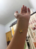 水貝黃金足金發(fā)彩蝴蝶吊墜送老婆送閨蜜新年禮物 蝴蝶吊墜+金重約0.38g+多退少補 曬單實(shí)拍圖