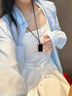 潮之夢(mèng)黑曜石無(wú)事牌吊墜男士楞嚴咒掛件大悲咒本命年女款項鏈配飾 【無(wú)事牌】【黑色款】 曬單實(shí)拍圖
