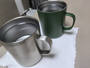 無印良品（MUJI）不銹鋼雙層馬克杯 大容量男女辦公學(xué)生水杯茶杯咖啡杯 銀色 490ml 曬單實拍圖