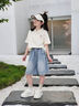 阿米艾（amiai）女童小白鞋2025新款夏季中大童透氣網(wǎng)面板鞋女孩運動鞋兒童鞋子 白色 網(wǎng)面 35 碼/鞋內長約22cm 曬單實拍圖