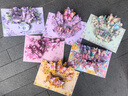 UNIGIFT新款教師節(jié)祝福立體3d賀卡花朵蝴蝶高顏值成品手工卡片ins風(fēng)禮物 新花朵蝴蝶 曬單實(shí)拍圖