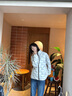 波司登（BOSIDENG）25新【疊變】機能沖鋒衣鵝絨服女短款三合一防護外套B250331302 月光白/黑色 M 165/88A 體重約110-120斤 曬單實(shí)拍圖