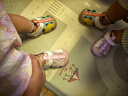 泰蘭尼斯夏季新款嬰幼兒步前鞋透氣學(xué)步童鞋機能鞋女寶防滑涼鞋白/黃17 曬單實拍圖