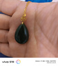 印象眸金鑲玉吊墜和田玉吊墜18K金鑲碧玉水滴女款玉墜 附送證書(shū) 曬單實(shí)拍圖