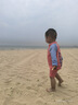 JEEMERY兒童泳衣嬰兒寶寶1-3歲男孩女童幼兒連體長(zhǎng)袖帶帽沙灘游泳裝 橙紅6碼+防曬帽 適合100-110cm 曬單實(shí)拍圖