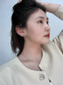 阿黛麗天然海藍(lán)寶耳釘寶石銀耳環(huán)女925銀氣質(zhì)送老婆生日情人節(jié)禮物 曬單實(shí)拍圖