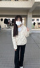 鴨鴨輕薄羽絨服女2025年冬季新款時(shí)尚休閑保暖連帽韓版百搭90絨外套 米色 M 曬單實(shí)拍圖