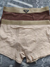 雅鹿男士?jì)妊澞屑兠奁浇茄澊合谋】钔笟饪咕d青少年男生四角短褲衩 (沙灘棕+土陶棕+卡其) 3條 2XL （適合130-150斤） 曬單實(shí)拍圖