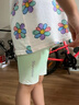 NICKYBABY女童打底褲夏季冰絲運動瑜伽褲子外穿五分鯊魚褲兒童速干短褲寶寶 1768綠漸變五分褲 120 cm 曬單實拍圖