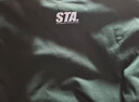 STA春夏潮牌基礎款小logo印花多色短袖t恤男夏季純棉情侶百搭體恤衫 墨綠色 L 曬單實(shí)拍圖