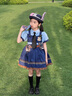 G.DUCKKIDS兔子警官衣服兒3童春秋cos服女寶寶連衣裙朱迪洛麗塔女2童公主裙5 裙子短褲領(lǐng)帶 100 cm 曬單實拍圖