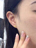 中國黃金CHINA GOLD18k四葉草耳釘女k金飾品時尚七夕情人節(jié)禮物送女友老婆生日實用 18k四葉草耳釘 曬單實拍圖