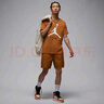 Jordan男子喬丹 純棉透氣 飛人Logo 短袖T恤AO0665-228橘色L 曬單實拍圖
