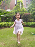 旻勝 女童網(wǎng)紗連衣裙小飛袖星星可愛(ài)公主裙夏季女孩甜美寶寶生日禮物 紫色120【肩寬26cm/胸圍34cm】 曬單實(shí)拍圖