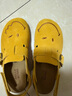 百麗（Belle）smiley聯(lián)名款笑臉童鞋吐司鞋舒適休閑勃肯鞋84042B75 黃色 35 (225mm) 曬單實(shí)拍圖