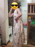 茵曼（INMAN）夏季植物碎花印花女裝無袖連衣裙百搭寬松花苞長裙子 杏色 L 曬單實(shí)拍圖