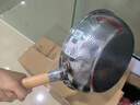 亞摩斯（Amos）鈦炒鍋 無涂層不粘家用內(nèi)壁純鈦30cm燃?xì)庠铍姶艩t通用平底炒菜鍋 銀色 30cm 曬單實拍圖