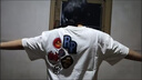 gxmy夏季刺繡短袖t恤男士新款修身美式高街潮牌ins圓領(lǐng)衣服男裝體恤衫 白色230克 L 曬單實(shí)拍圖