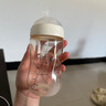 bebebus鉆光奶瓶3-6個月300ml新生兒寶寶ppsu偏心仿母乳防脹氣防嗆奶瓶 曬單實(shí)拍圖