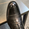 VOLO犀牛男鞋牛津鞋三接頭休閑皮鞋男士商務(wù)正裝鞋透氣 黑色 41  曬單實(shí)拍圖