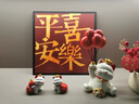 赟婭招財(cái)貓擺件入戶玄關(guān)電視柜搬家儀式裝飾用品喬遷之喜入宅禮物全套 平安喜樂(lè)-小貓4件套 曬單實(shí)拍圖