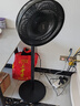 美的（Midea）【品質(zhì)推薦】七葉輕音柔風(fēng)電風(fēng)扇/家用省電落地扇/臺(tái)式電扇/廣角搖頭節(jié)能宿舍大風(fēng)量節(jié)能小型風(fēng)扇 黑色經(jīng)典款 曬單實(shí)拍圖