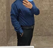 皮爾卡丹保暖襯衫男加絨加厚長袖襯衫男士無痕商務(wù)休閑保暖襯衣爸爸裝上衣 淺藍(lán)色加絨 XL 曬單實(shí)拍圖