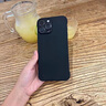 魔巖適用蘋果15promax手機殼新款無邊框蘋果15pro保護套iphone15親膚手感蘋果16promax裸機防摔硬殼 【石墨黑】-輕薄裸感 iPhone 15 Pro 曬單實拍圖