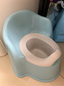 世紀寶貝（babyhood）兒童坐便器男寶寶坐便器女嬰兒寶寶便盆尿盆兒童馬桶座便凳高靠背 淡藍色 （贈馬桶刷） 曬單實拍圖