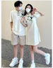 G.DUCKKIDS一家三口四口親子裝新中式母子母女連衣裙夏季嬰兒t恤高端中國風(fēng) 杏色 185 媽媽裙XXL碼(140-160斤) 曬單實拍圖