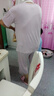 棉十三女士睡衣夏季薄款【莫代爾帶胸墊】圓領(lǐng)短袖七分褲寬松家居服套裝 曬單實(shí)拍圖