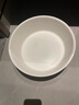 無印良品 MUJI 聚丙烯熱水盆 臉盆洗衣盆家用加厚盆 泡腳盆 MB08CC2S 白色小 外口徑260mm*高90mm/約3L 曬單實(shí)拍圖
