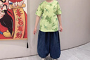 迪士尼（DISNEY）男童時(shí)尚針織卡通短袖T恤六一兒童節(jié)半袖上衣25夏DB421BE08綠130 曬單實(shí)拍圖