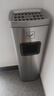 不銹鋼垃圾桶商用帶煙灰缸酒店大堂立式電梯口走廊過道吸煙滅煙柱 砂鋼銀帶內(nèi)桶【高款A(yù)】 曬單實(shí)拍圖